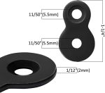 Figure 8 Fastener, Heavy Duty Table Top Fasteners, Desktop Clips Tabletop Connector Bracket (Black) (20) (20) - Image 2